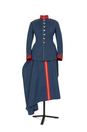 Uniforme de gala del Regimiento de Cazadores de Caballería Victoria Eugenia, C. F. Johns and Pegg, 1918, 1900719, Patrimonio Nacional. Foto: Mario Sedeño