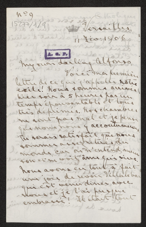 Imagen sobre: Correspondencia con Alfonso XIII durante su noviazgo