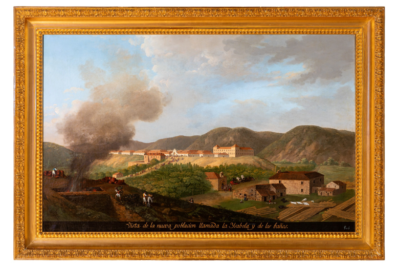 Image of: View of the New Town called La Isabela and of the Baths