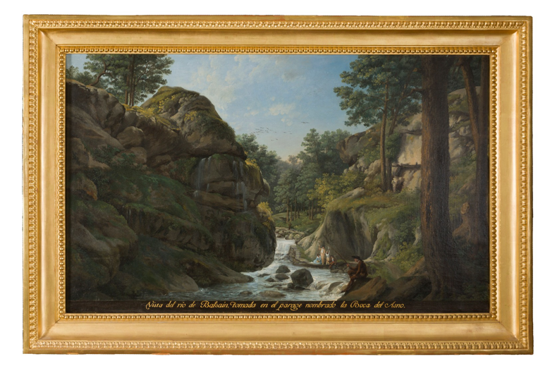 Image of: View of the River Valsaín depicted in the place known as the Boca del Asno