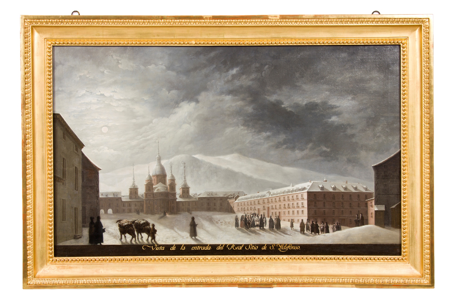 View of the Entrance to the Royal Site of San Ildefonso, Fernando Brambila, 1821-1822, inv. 10052475, Patrimonio Nacional. Photo: Mario Sedeño