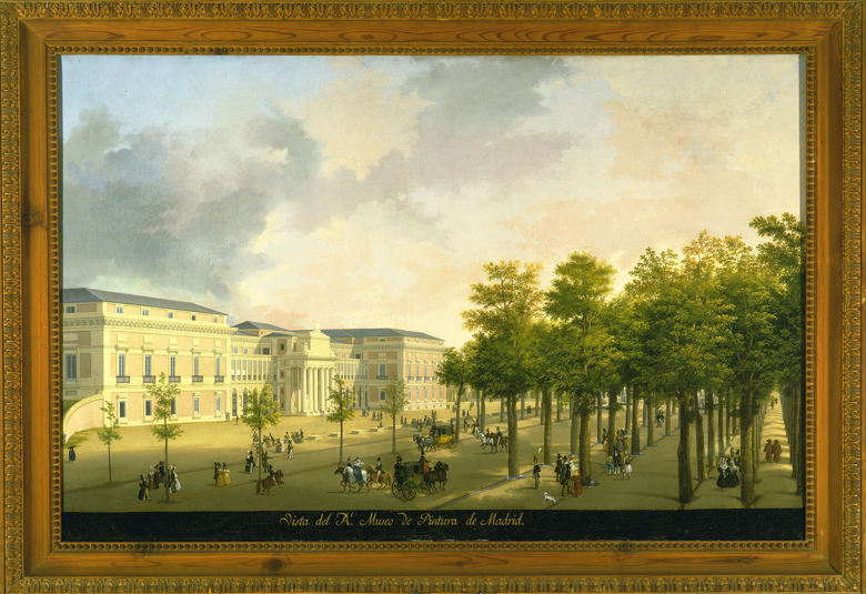 Image of: Vista del Real Museo de Pintura de Madrid