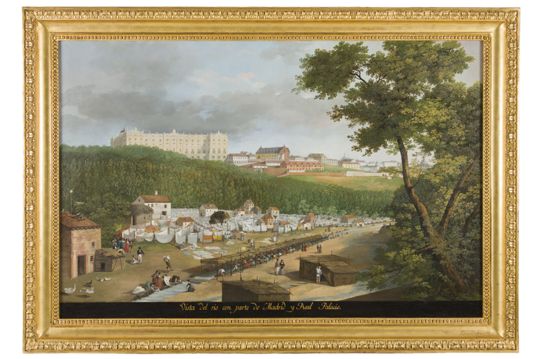 Image of: View of the River with Part of Madrid and the Royal Palace