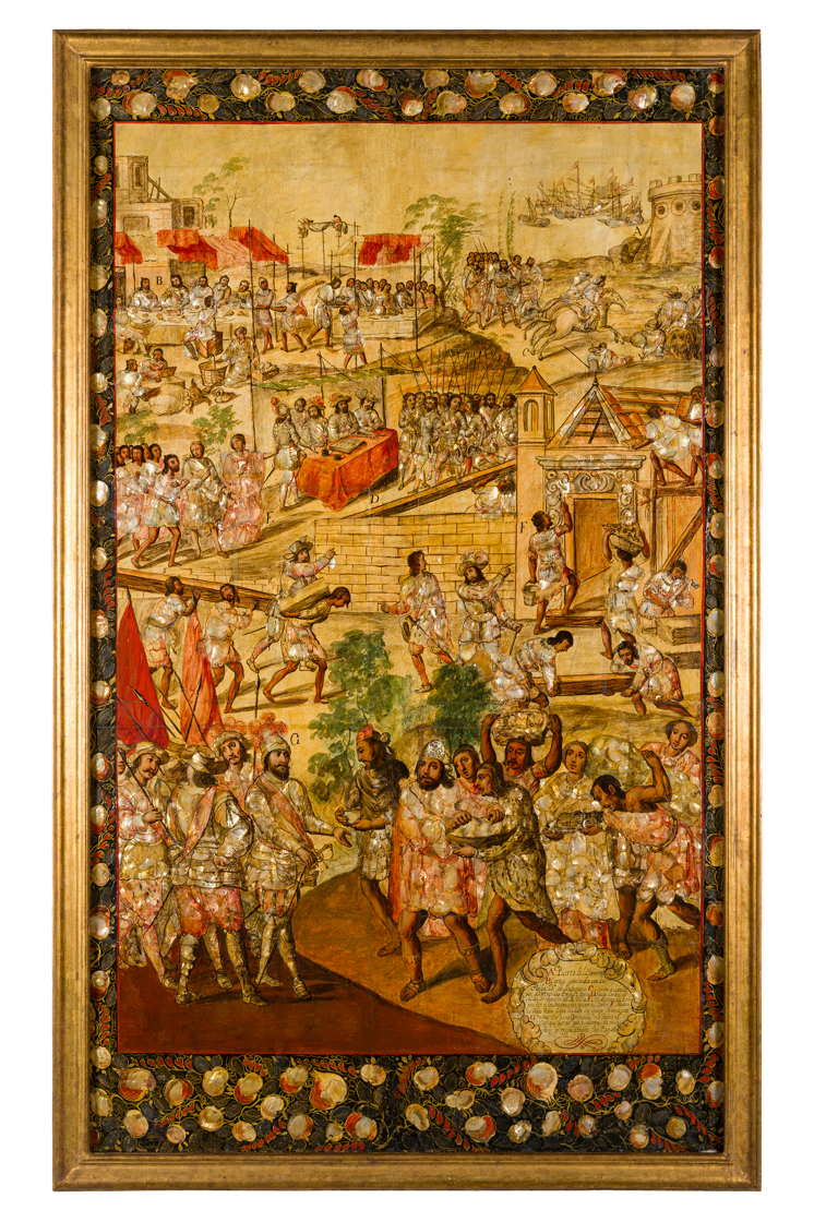 Imagen sobre: Enconchados del Museo de América