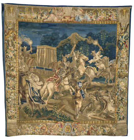 Historia de don Quijote. Aventura del entierro, Andrea Procaccini y Domingo Maria Sani, Real Fábrica de Tapices, 1727-1746, Patrimonio Nacional