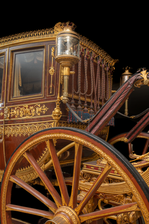 Coche de Caoba, detalle, Fernando Rodríguez, Juan Bautista Garrigues, 1829, Patrimonio Nacional