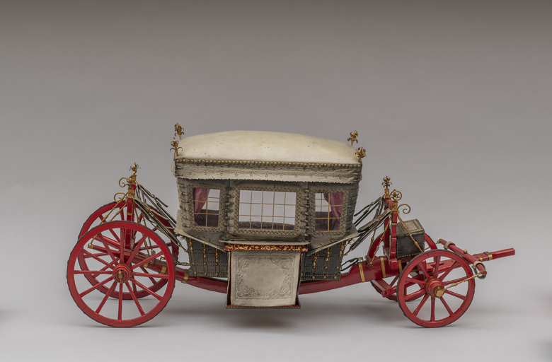 Imagen sobre: Maqueta que reproduce una carroza de Felipe III (1578-1621)