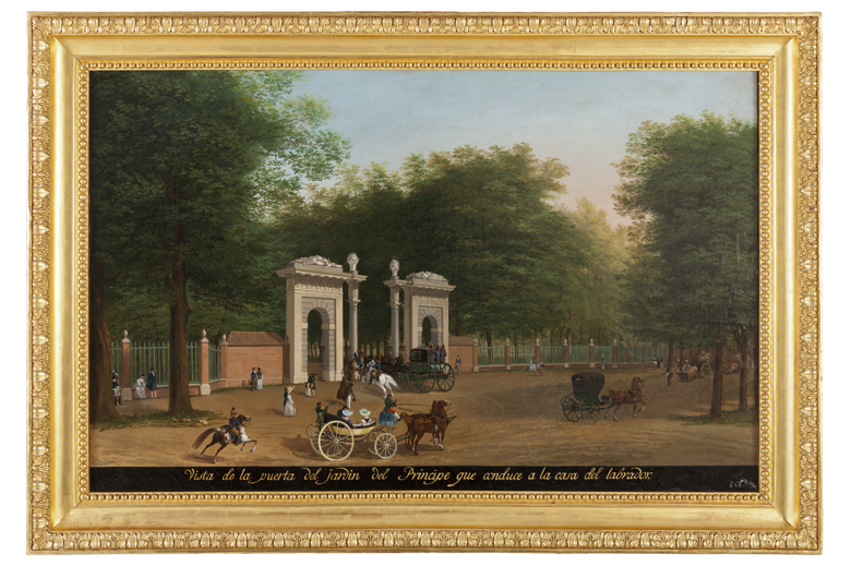 Imagen sobre: Puerta del Jardín del Príncipe. Conduce a la Casa del Labrador