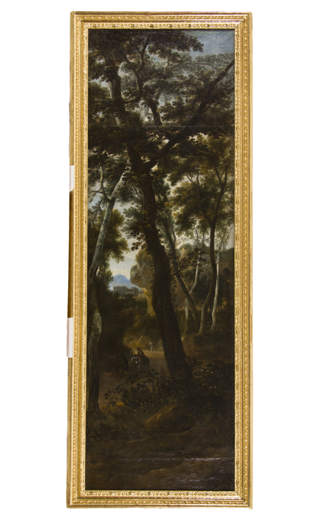 Imagen sobre: Paisaje con caminantes