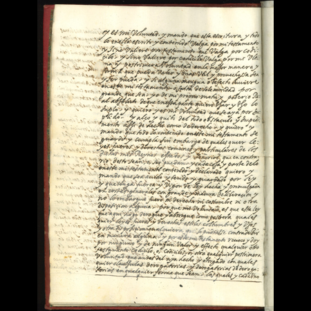 Testamento original del rey Felipe II