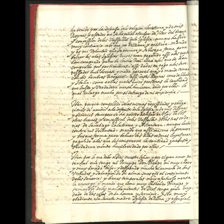 Testamento original del rey Felipe II