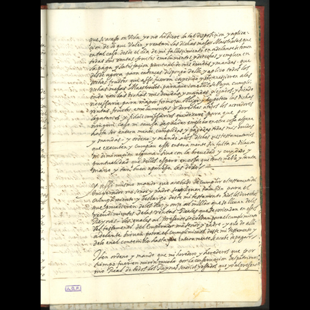 Testamento original del rey Felipe II