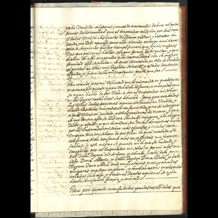 Testamento original del rey Felipe II