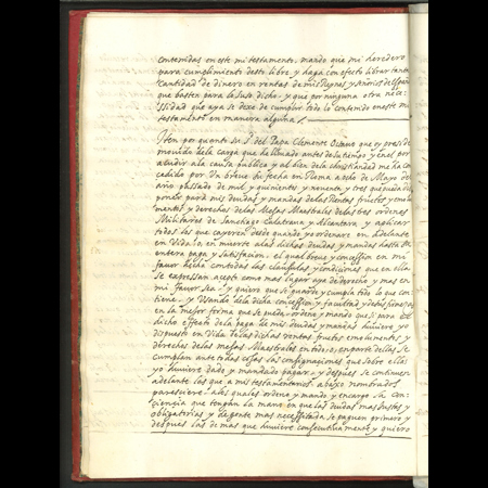 Testamento original del rey Felipe II