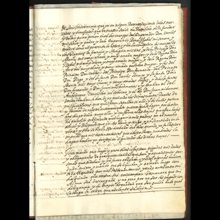 Testamento original del rey Felipe II