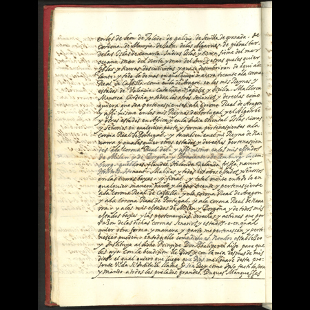 Testamento original del rey Felipe II