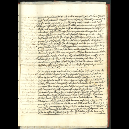 Testamento original del rey Felipe II