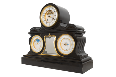 Reloj de sobremesa, Achille Brocot y Jean Battista Delettrez, h. 1855, inv. 10012728, Patrimonio Nacional. Foto: Francisco Jaén