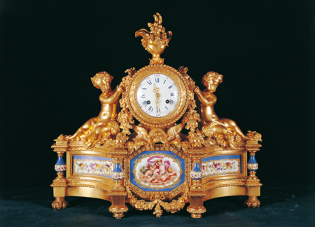 Reloj de sobremesa, h. 1850-1860, inv. 10007052, Patrimonio Nacional.