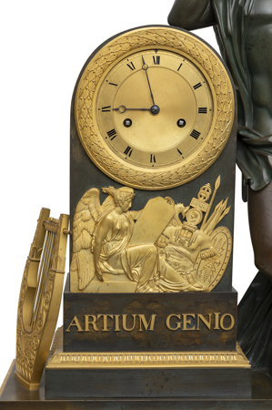 Reloj de sobremesa "El Genio de las Artes", Louis Moinet y Pierre-Philippe Thomire, h. 1829, inv. 10003658, Patrimonio Nacional. Foto: Mario Sedeño
