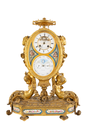 Reloj de sobremesa, José Hoffmeyer y Jiménez, h. 1860, inv. 10012912, Patrimonio Nacional. Foto: Francisco Jaén