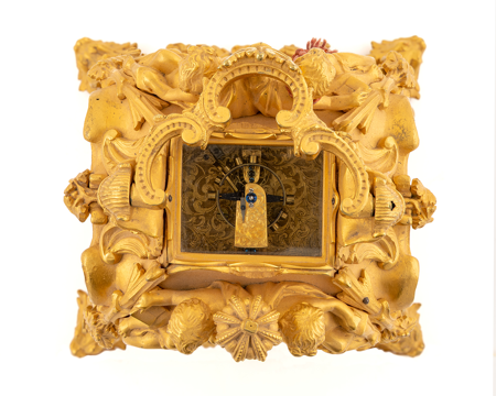 Reloj de mesa, Santiago James Moore French, h. 1860, inv. 10083016, Patrimonio Nacional