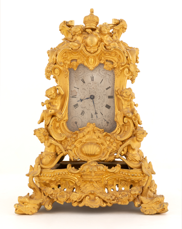 Reloj de mesa, Santiago James Moore French, h. 1860, inv. 10083016, Patrimonio Nacional.