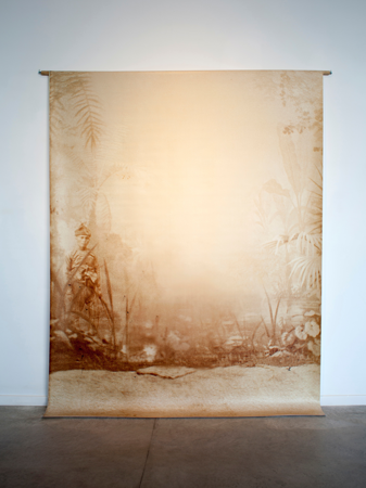 Tropologías I. Untitled II, 2013, UVI sobre lienzo ©Andrés Pachón