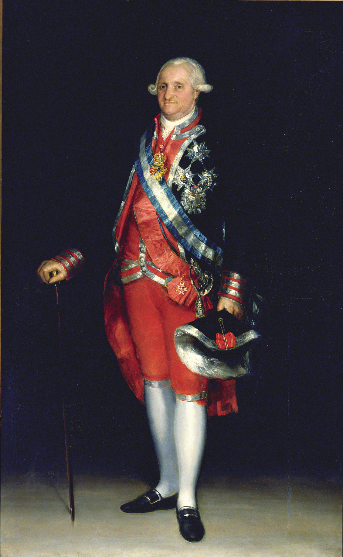 Retrato de Carlos IV en uniforme de coronel de las Reales Guardias de Corps